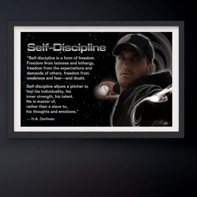 Póster Poster de autodisciplina (self-discipline)