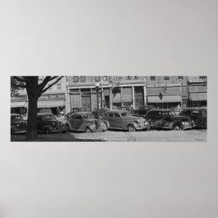 Póster Poster de automóviles de época