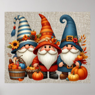 Póster Poster de Autumn Gnomes