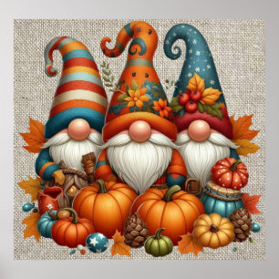 Póster Poster de Autumn Gnomes