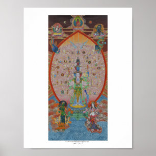 Póster Poster de Avalokiteshvara, con miles de armas