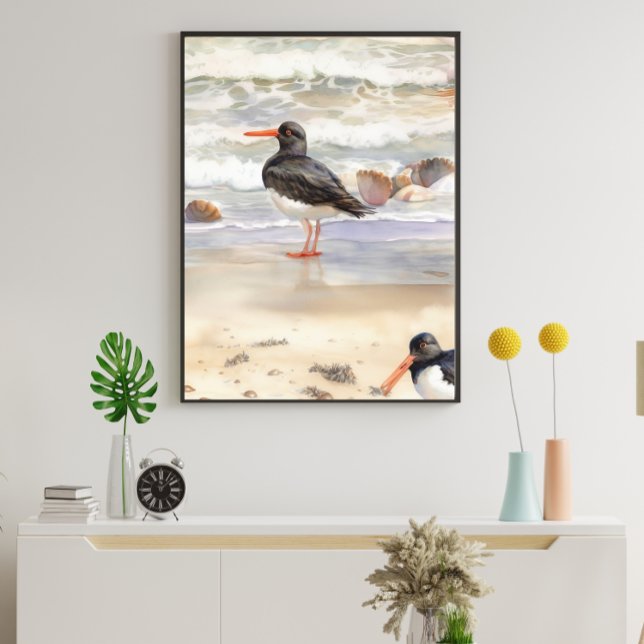 Póster Poster de aves acuáticas Ocean Beach (Subido por el creador)