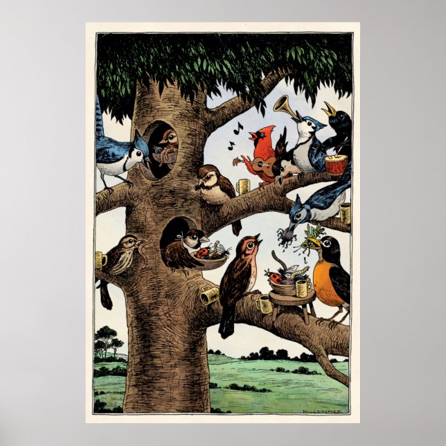 Póster Poster de Aves Cantantes (Frente)