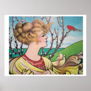 Póster Poster de aves decenal chica