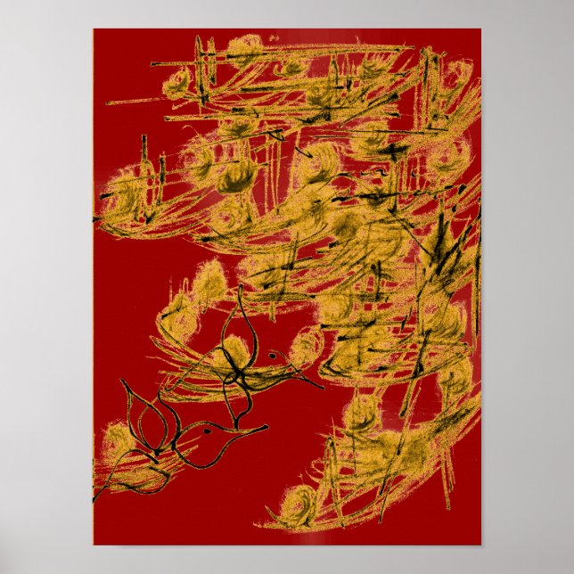 Póster Poster de Aves Doradas (Frente)