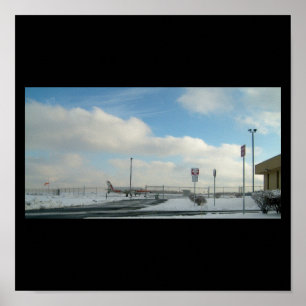 Póster Poster de avión/aeropuerto
