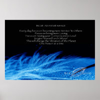 Poster de Avión Azul