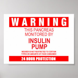 Póster Poster de aviso de páncreas