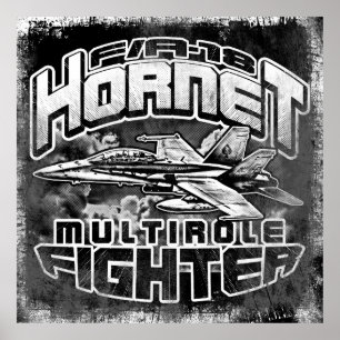 Póster Poster de avispones F/A-18
