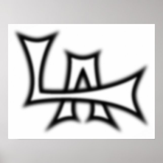 Póster Poster de B&W Los Angeles (Frente)