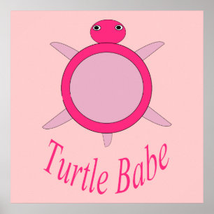 Póster Poster de Babe de Tortuga Rosa
