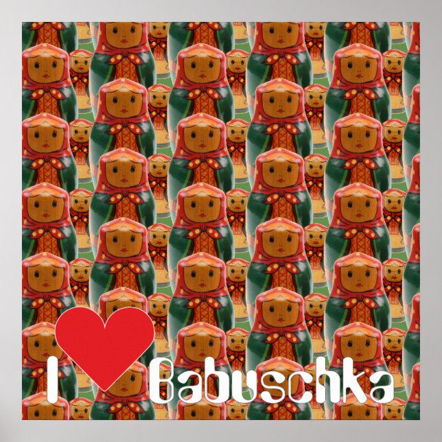 Póster Poster de Babuschka Matrjoschka Matryoshka (Frente)
