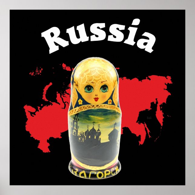 Póster Poster de Babuschka Matrjoschka Matryoshka (Frente)