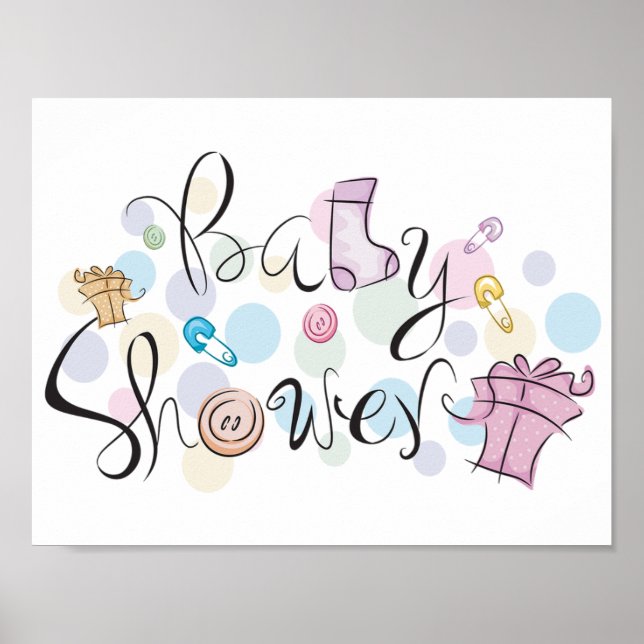 Póster Poster de Baby Shower (Frente)