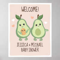 Poster de Baby Shower Aguacamole Holy Guacamole