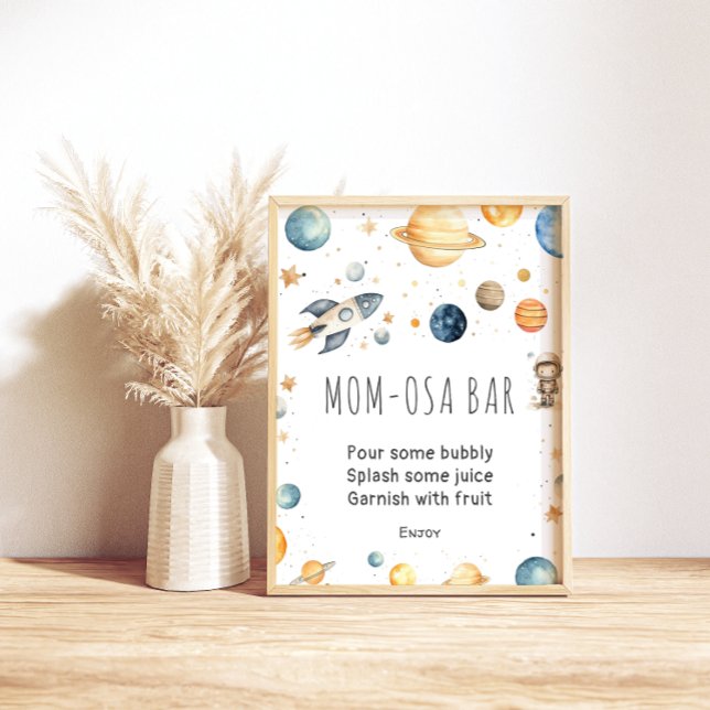 Póster Poster de Baby Shower de Cute Boy Astronauta Space (Subido por el creador)