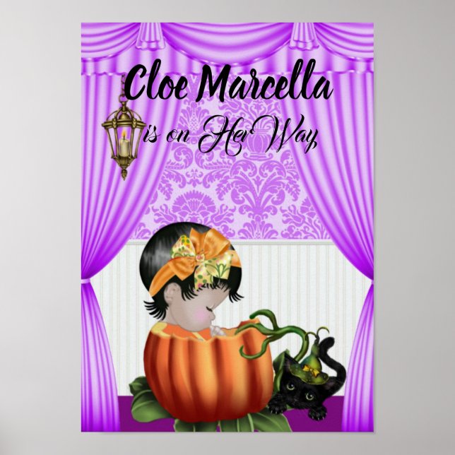 Póster Poster de Baby Shower de otoño (Frente)