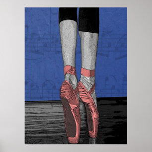 Póster Poster de bailarín de ballet