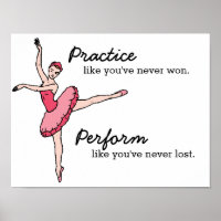 Poster de bailarín de ballet inspirador