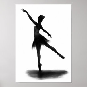 Póster poster de bailarina "La práctica hace perfecto"