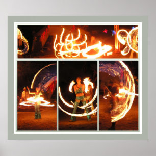Póster Poster de bailarinas de fuego
