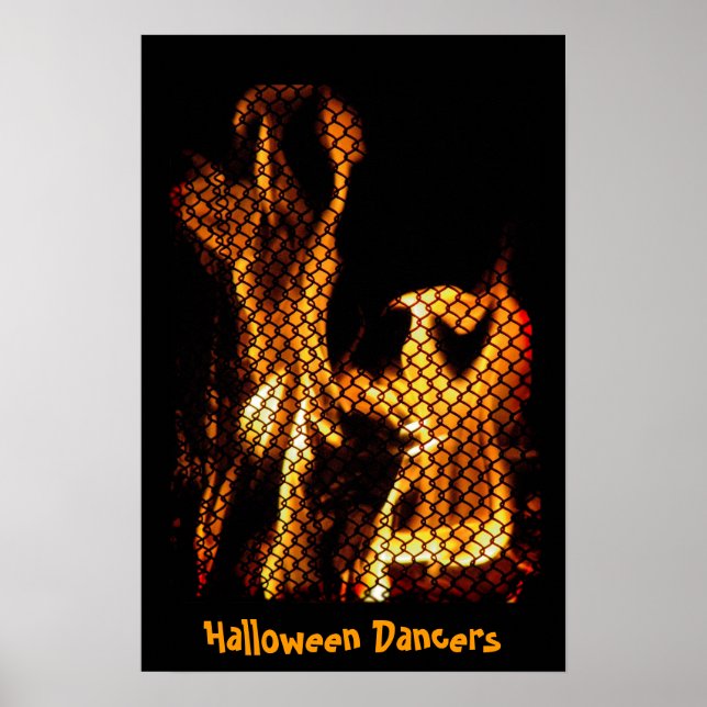 Póster Poster de bailarinas de Halloween (Frente)