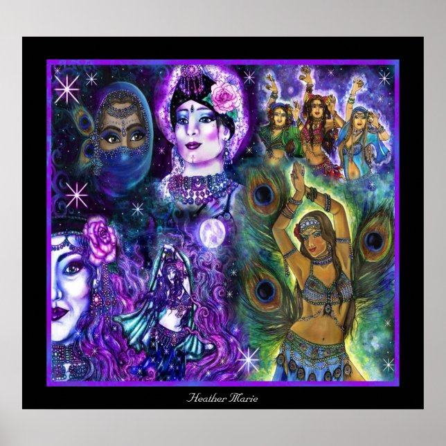Póster Poster de bailarinas místicas (Frente)