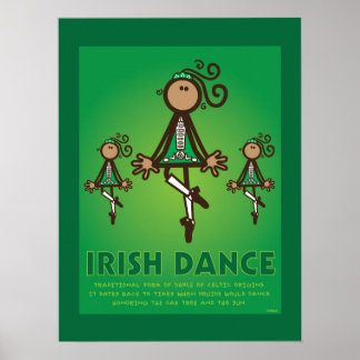 PÓSTER POSTER DE BAILE DE IRISH