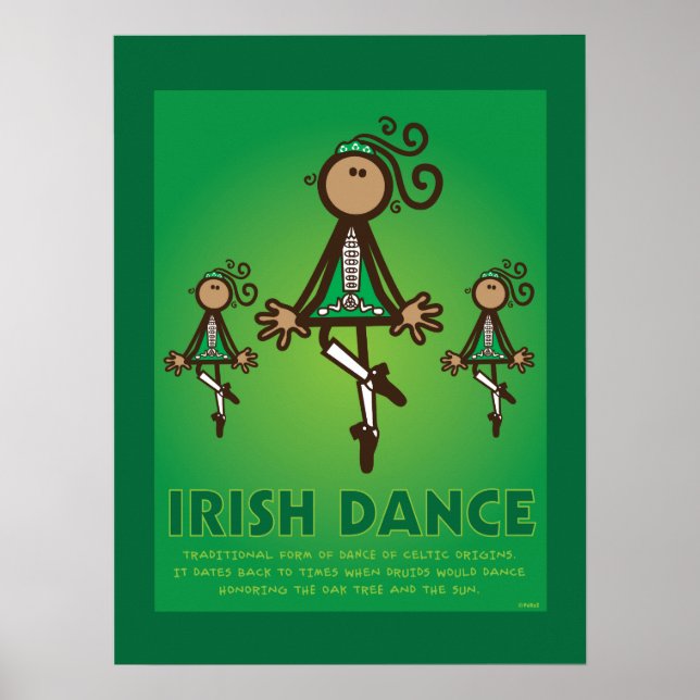 PÓSTER POSTER DE BAILE DE IRISH (Frente)