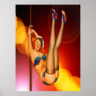 Póster Poster de baile retro