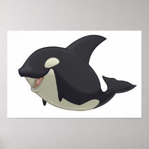 Póster Poster de ballenas asesina