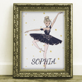 Póster Poster de Ballerina Personal Gold Spots