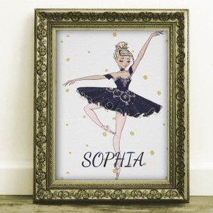 Póster Poster de Ballerina Personal Gold Spots