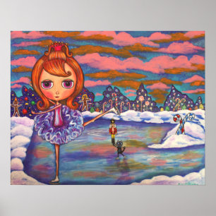 Póster Poster de ballet de hielo nutcracker