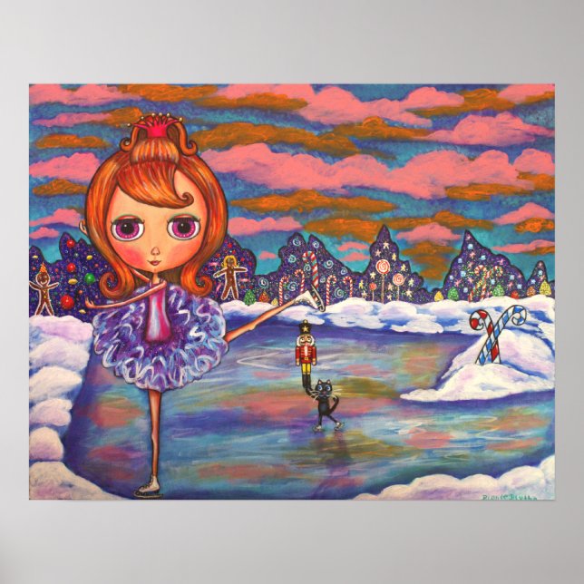 Póster Poster de ballet de hielo nutcracker (Frente)