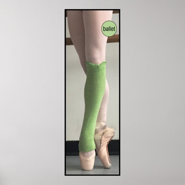 Póster Poster de ballet de Pointe Shoes (Frente)