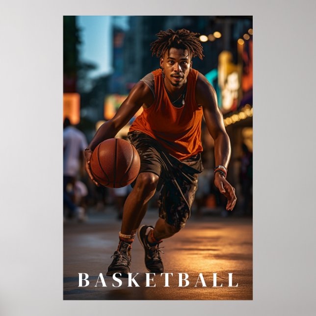 Póster Poster de baloncesto (Frente)