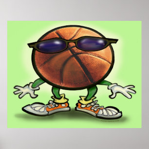 Póster Poster de baloncesto