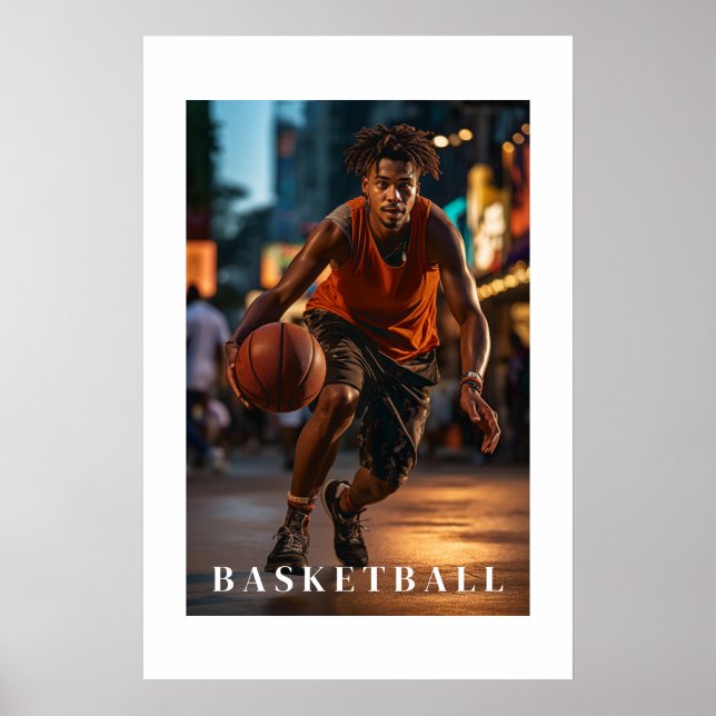 Póster Poster de baloncesto (Frente)