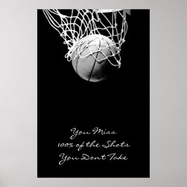 Póster Poster de Baloncesto con citas motivacionales de a
