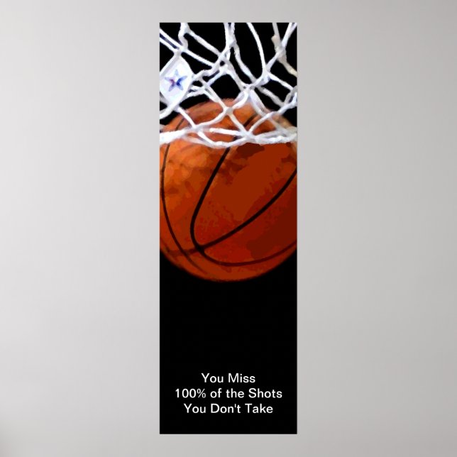 Póster Poster de Baloncesto con citas motivacionales depo (Frente)