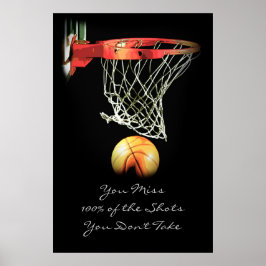 Póster Poster de Baloncesto con citas motivacionales depo