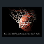 Póster Poster de Baloncesto de Cita Motivadora<br><div class="desc">Me Encanta Este Juego. Popular Deportes - Imagen de la pelota de baloncesto.</div>