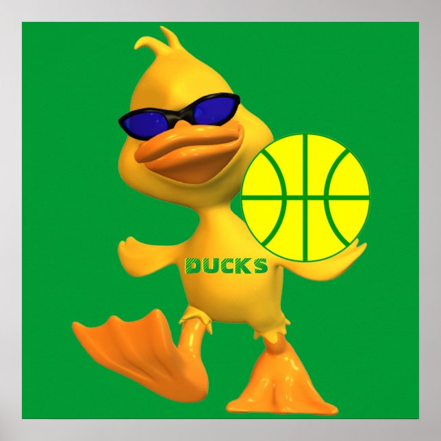 Póster Poster de baloncesto de Guay Ducks (Frente)
