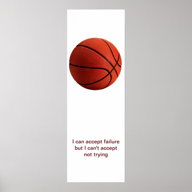 Póster Poster de Baloncesto Motivacional Deportivo Modern (Frente)