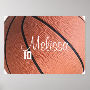Póster Poster de baloncesto personalizado