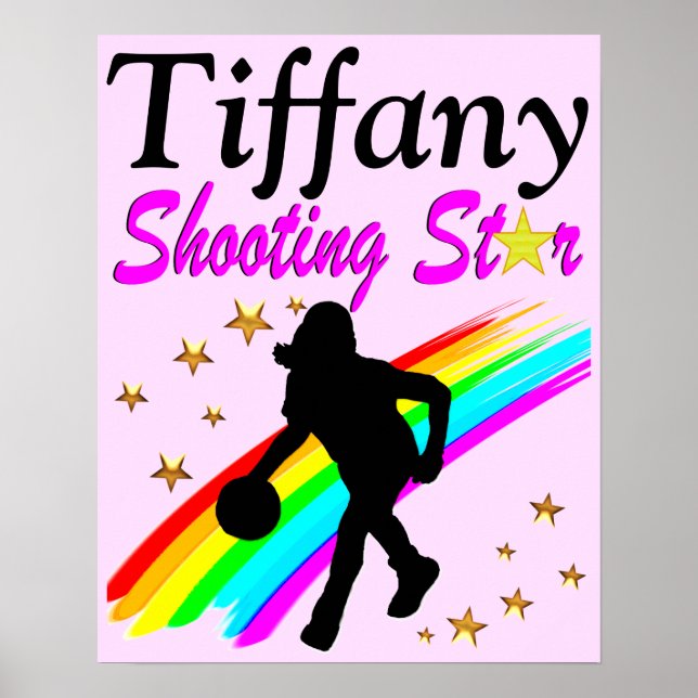 Póster POSTER DE BALONCESTO PERSONALIZADO DE bonito PINK (Frente)