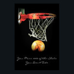 Póster Poster de Baloncesto por Cita Motivacional<br><div class="desc">Me Encanta Este Juego. Popular Deportes - Imagen de la pelota de baloncesto.</div>
