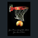 Póster Poster de Baloncesto por Cita Motivacional<br><div class="desc">Me Encanta Este Juego. Popular Deportes - Imagen de la pelota de baloncesto.</div>