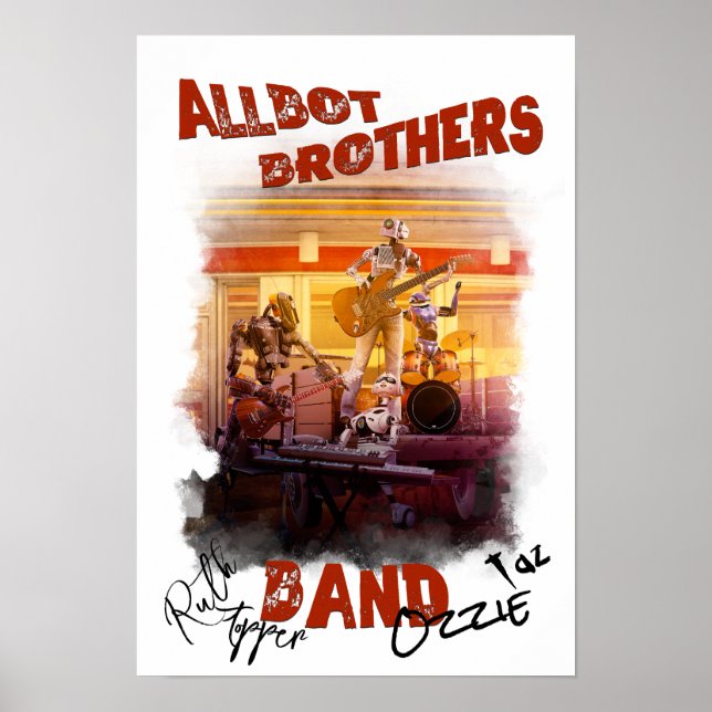 Póster Poster de Banda de Allbot Brothers (Frente)